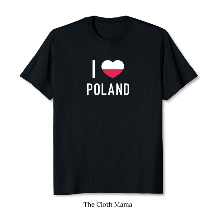 I Love Poland Graphic Tshirt